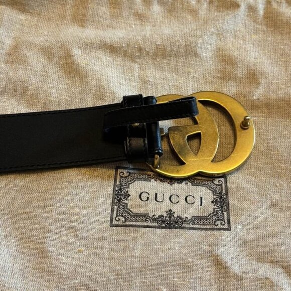 Gucci Marmont Wide Belt Style 400593 APT00T‎ 1000 size 95 - Picture 6 of 9
